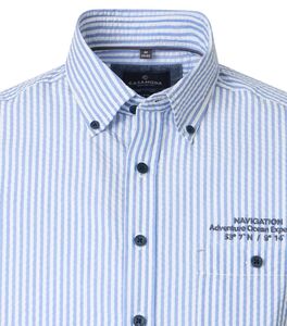 CASAMODA CASUAL FIT 1/2 HIHA KAULUSPAITA